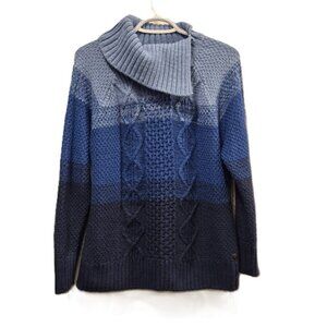 Women’s Blue Gradient Knit Sweater  Size L